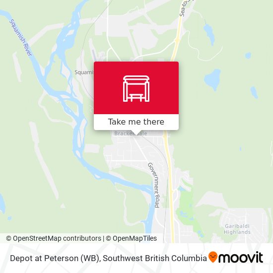 Depot at Peterson (WB) map