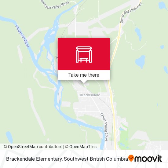 Brackendale Elementary (NB) map