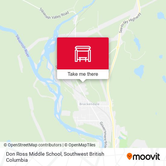 Don Ross Middle School map