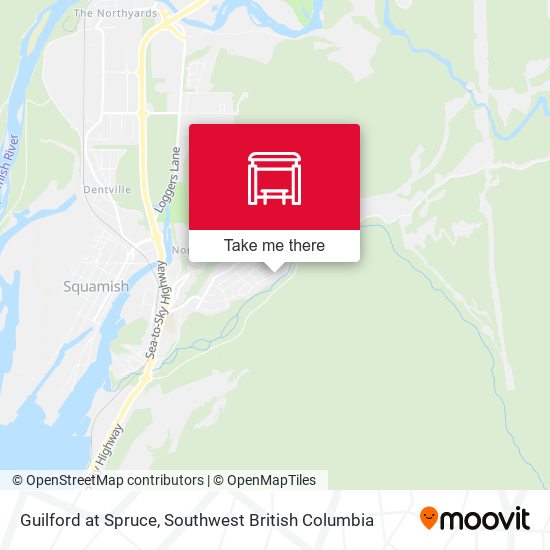 Guilford at Spruce map