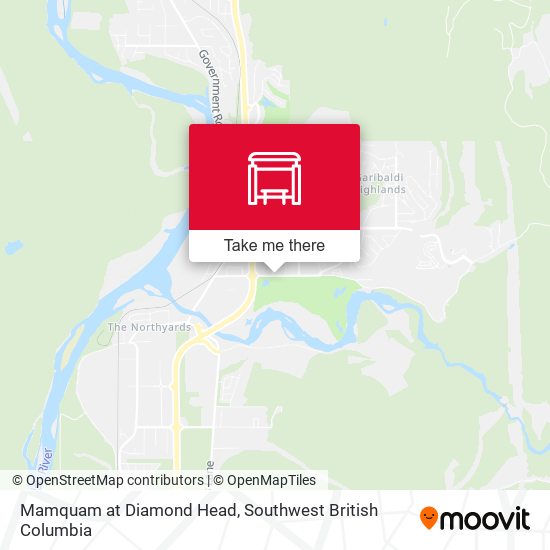 Mamquam at Diamond Head map