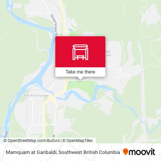 Mamquam at Garibaldi map