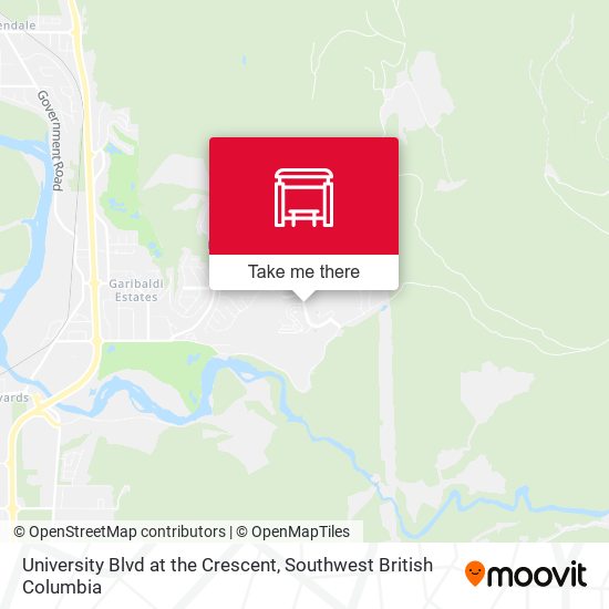 University Blvd at the Crescent map