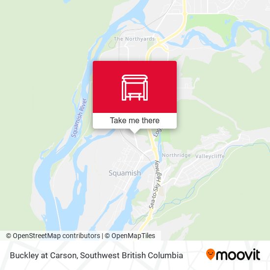 Buckley at Carson (NB) map