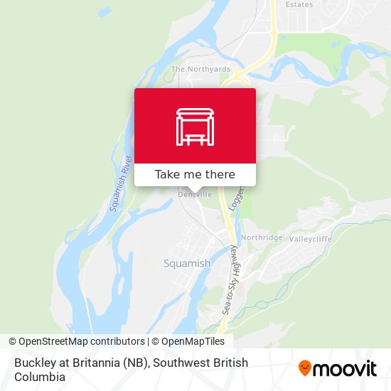 Buckley at Britannia (NB) map