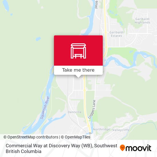 Commercial Way at Discovery Way (WB) map