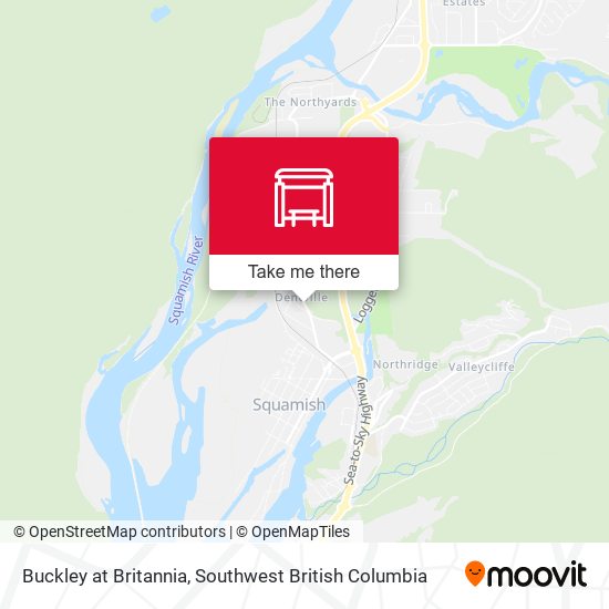 Buckley at Britannia (SB) map