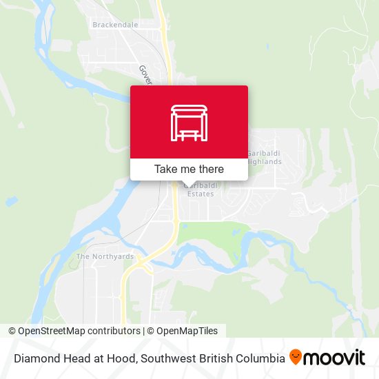Diamond Head at Hood (SB) map