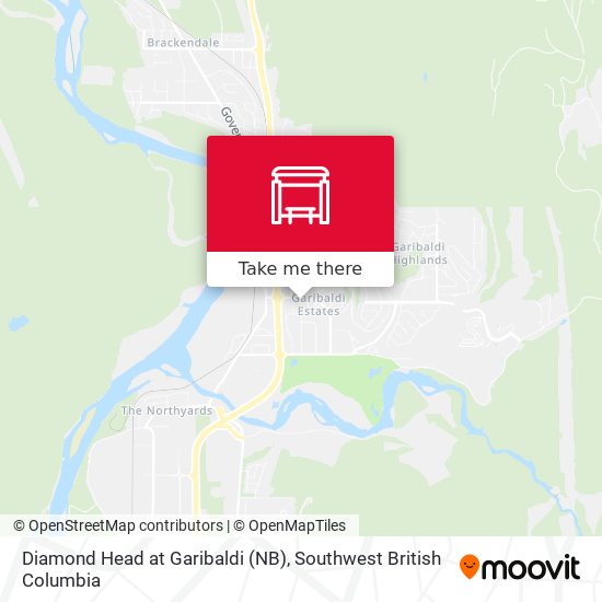 Diamond Head at Garibaldi (NB) map
