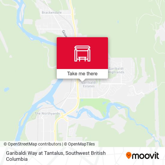 Garibaldi Way at Tantalus map