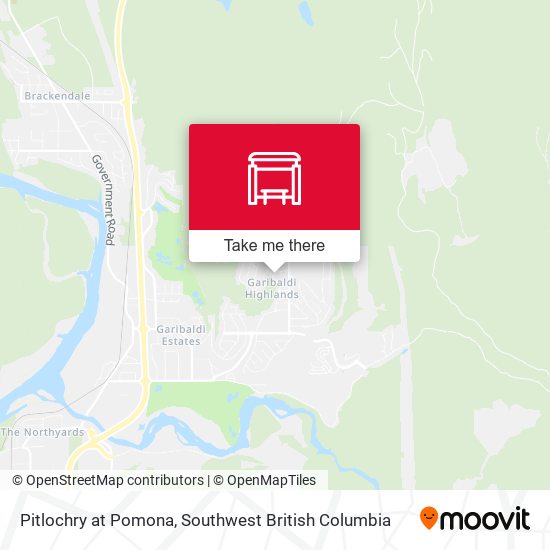 Pitlochry at Pomona map