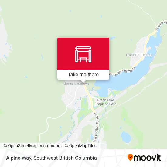 Alpine Way map