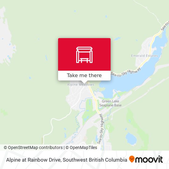 Alpine at Rainbow Drive map