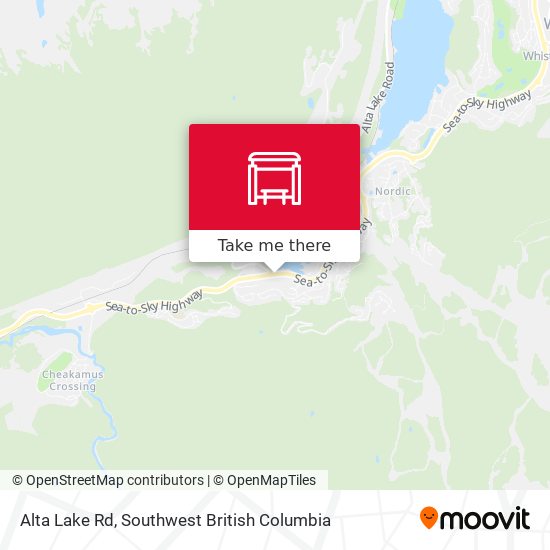 Alta Lake Rd map