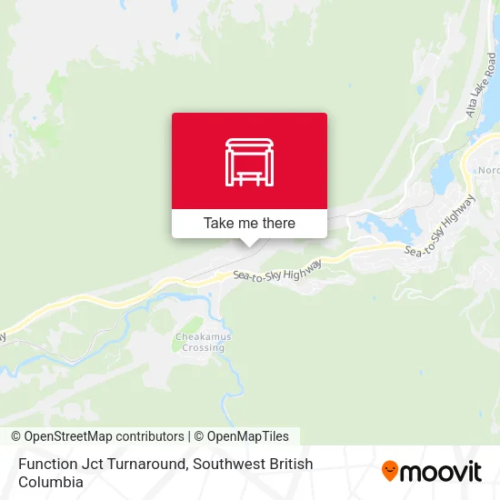 Function Jct Turnaround map