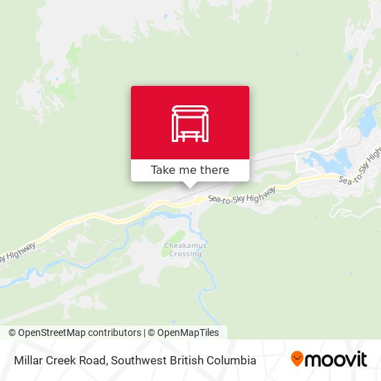 Millar Creek Road map