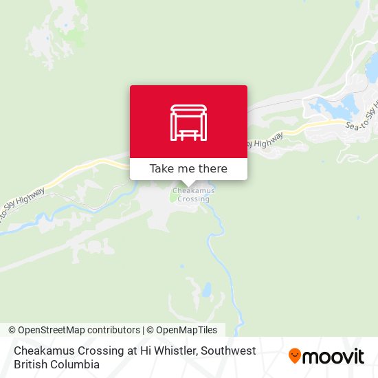 Cheakamus Crossing at Hi Whistler map