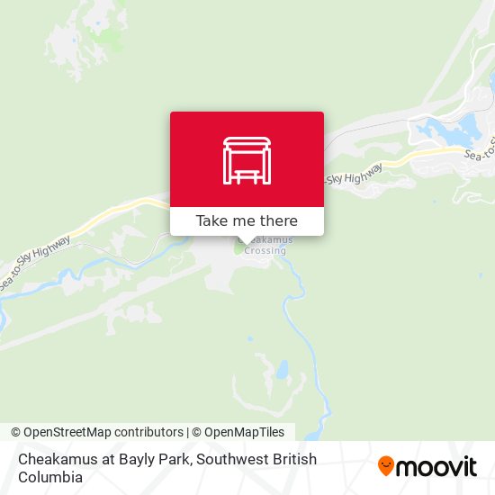 Cheakamus at Bayly Park map