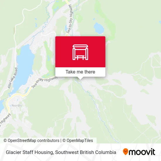 Glacier Staff Housing map