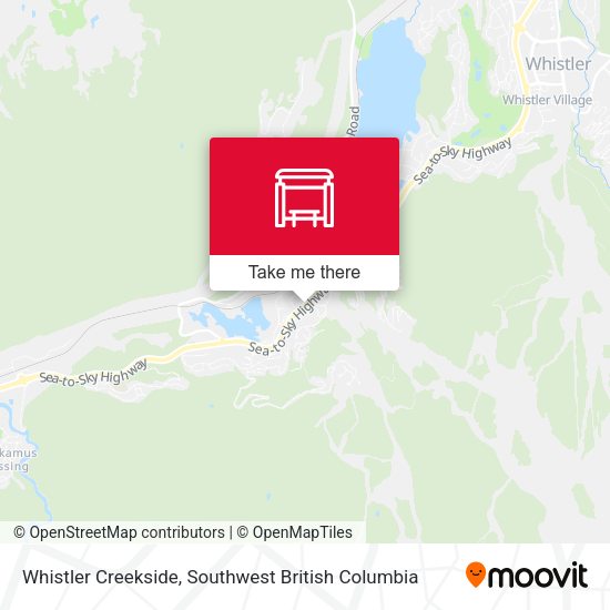 Whistler Creekside map