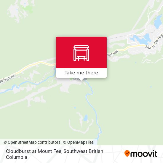 Cloudburst at Mount Fee map