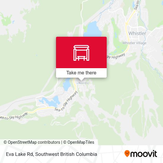 Eva Lake Rd map