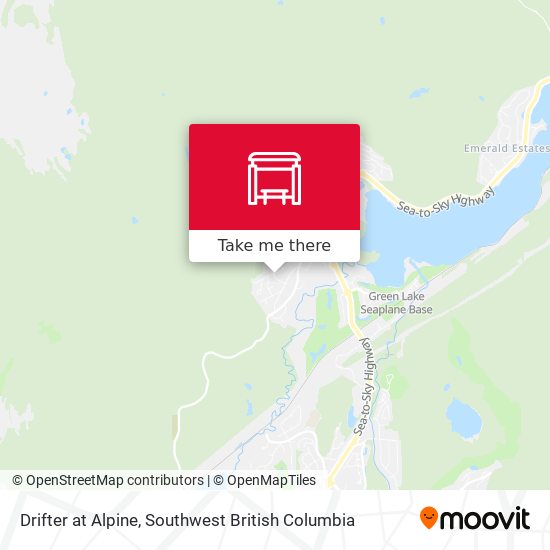 Drifter at Alpine map