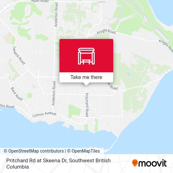 Pritchard Rd at Skeena Dr map