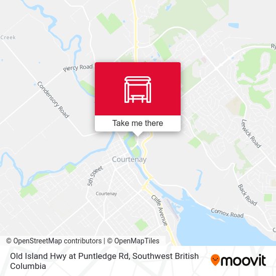 Old Island Hwy at Puntledge Rd map