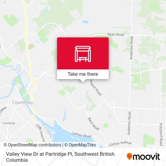 Valley View Dr at Partridge Pl map