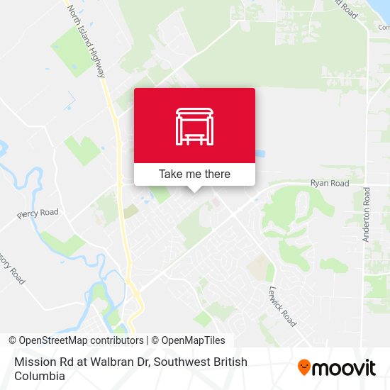 Mission Rd at Walbran Dr map