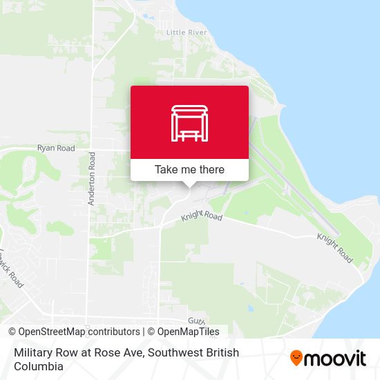 Military Row at Rose Ave map