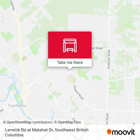 Lerwick Rd at Malahat Dr map