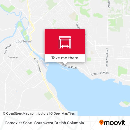 Comox at Scott map