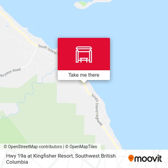 Hwy 19a at Kingfisher Resort map
