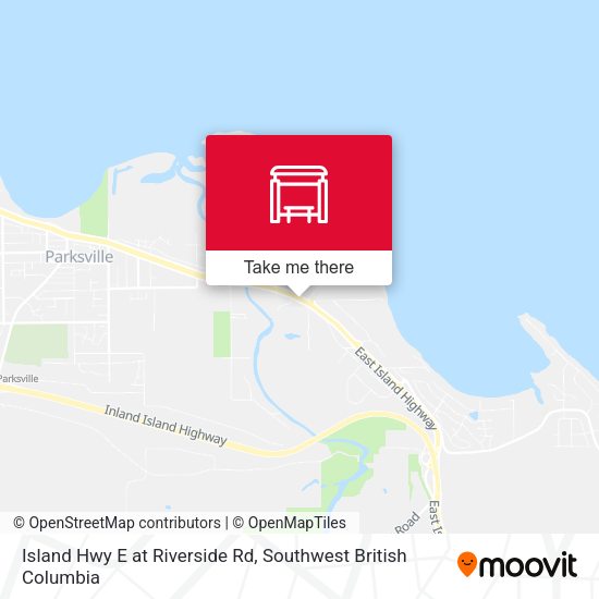 Island Hwy E at Riverside Rd map