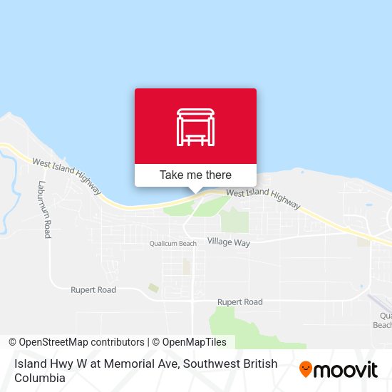 Island Hwy W at Memorial Ave map