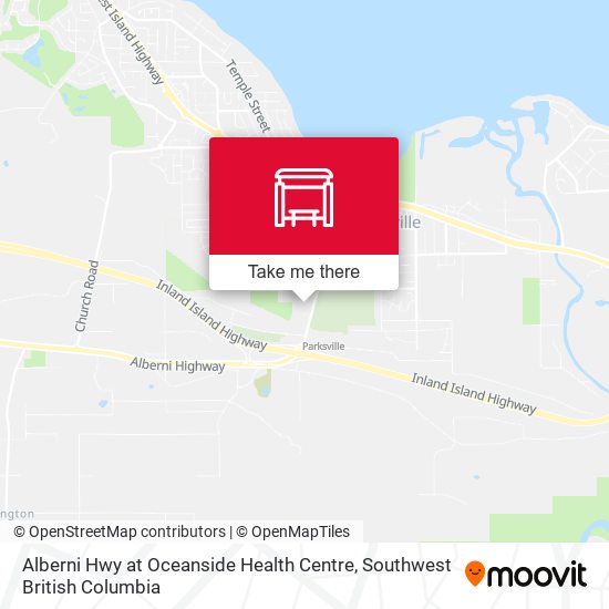Alberni Hwy at Oceanside Health Centre map