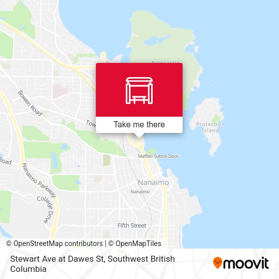 Stewart Ave at Dawes St map