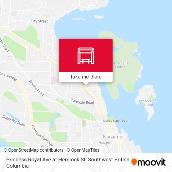 Princess Royal Ave at Hemlock St map