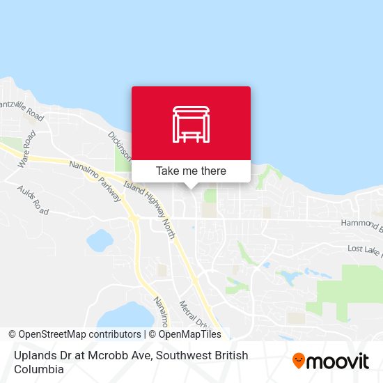 Uplands Dr at Mcrobb Ave map
