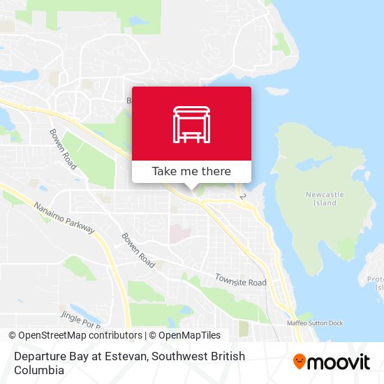 Departure Bay at Estevan map