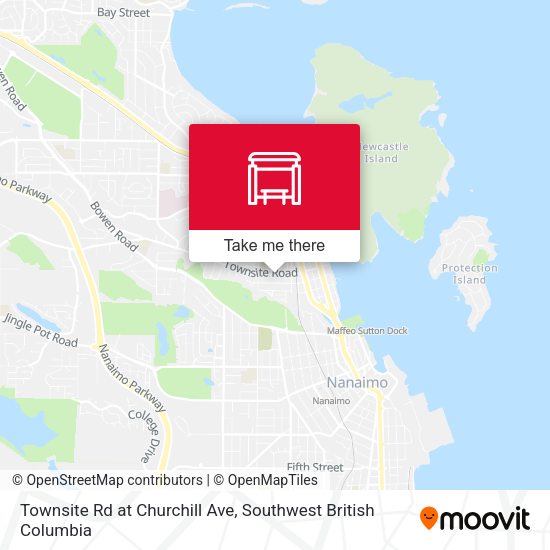 Townsite Rd at Churchill Ave map