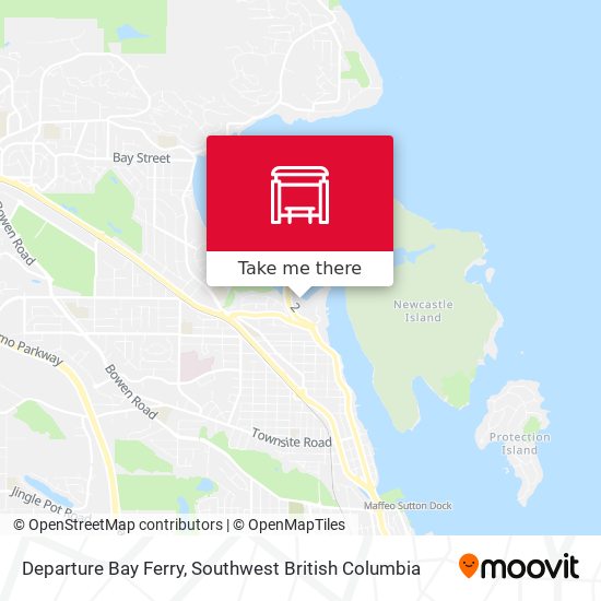 Departure Bay Ferry map