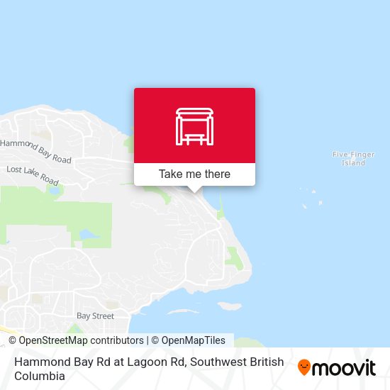 Hammond Bay Rd at Lagoon Rd plan