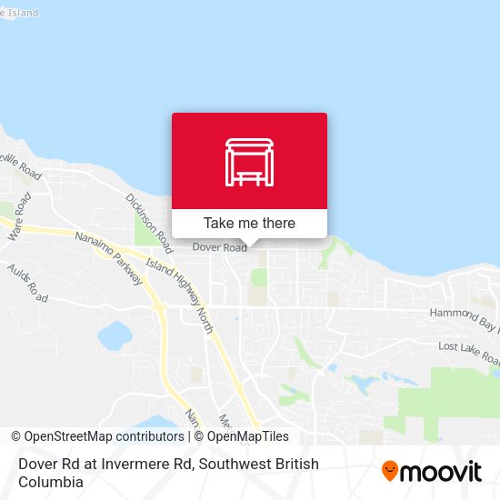 Dover Rd at Invermere Rd map