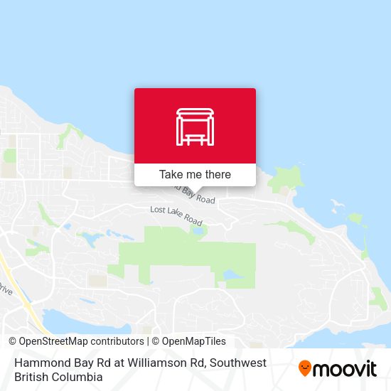 Hammond Bay Rd at Williamson Rd map