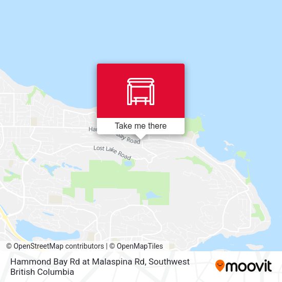 Hammond Bay Rd at Malaspina Rd map