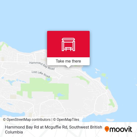 Hammond Bay Rd at Mcguffie Rd map