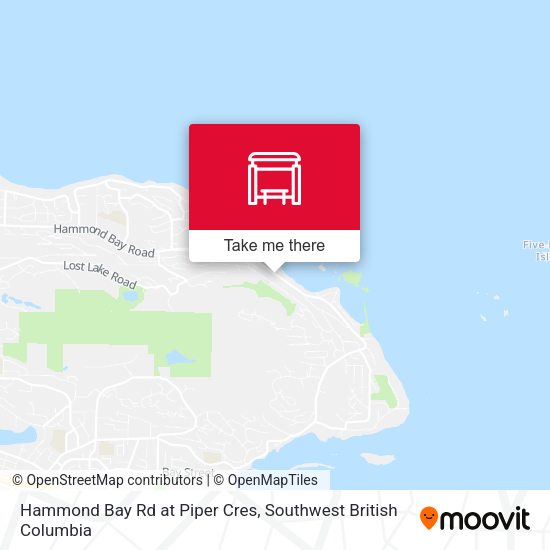 Hammond Bay Rd at Piper Cres map